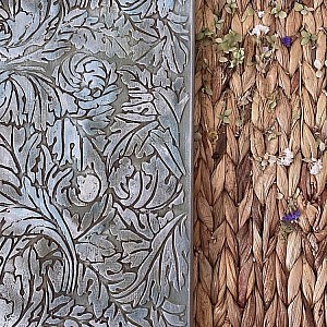 Трафарет - Геральдические листья малый - Фотография интерьере 3