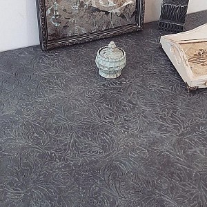 Трафарет - Геральдические листья малый - Фотография интерьере 9