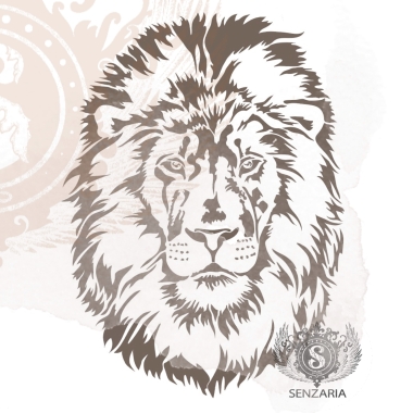 Трафарет - лев Блейз Трафарет - лев Блейз