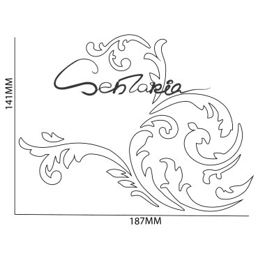 Трафарет - Изабелла вензеля