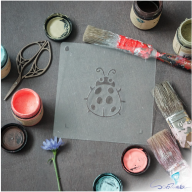 Трафарет - Божья коровка