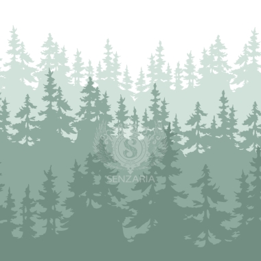 Трафарет - Еловый лес 2